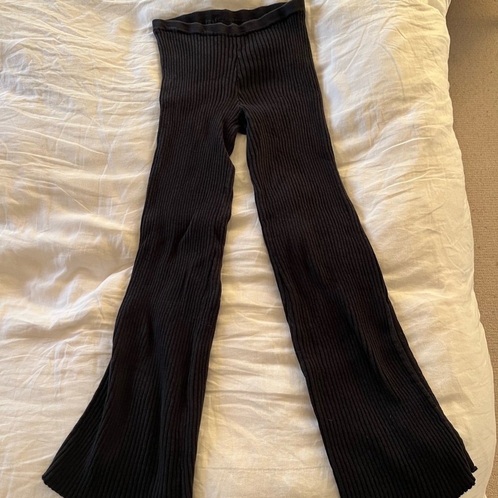 SIR the Label Black Enes Ribbed Cardigan and Pants Matching Set - Picture 4 of 9